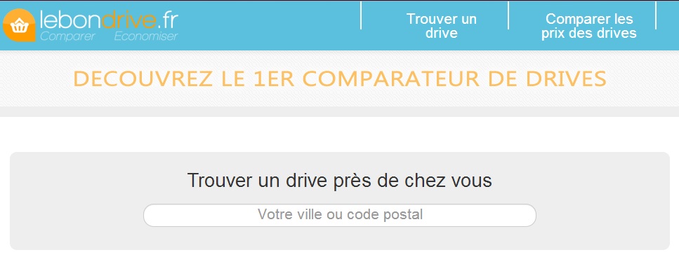 Trouver son drive avec annuaire.lebondrive.fr