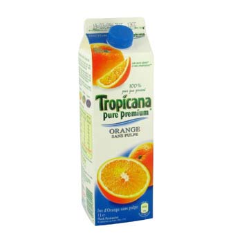 Tropicana Orange sans pulpe